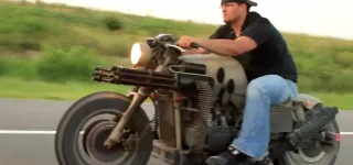 This Honda Gatling Gun Motorcycle