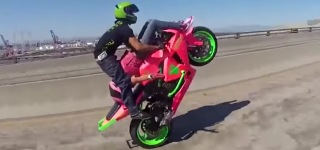 Crazy 69 Stunt On A Motorcycle