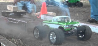 Super Fun with Mini Slash Cars-Finish Line RC Truck Pulling