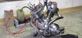 Do It Yourself V-Twin Four-Stroke RC Model Engine