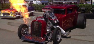 Badass Hot Rod "Wild Thang" Flows Flame at the Father's Day Car Show