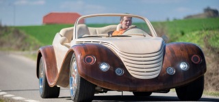 Romanian Car Fanatic Peter Szabo's $20,000 Wooden Car Gives a New Impulse to Automobile Industry