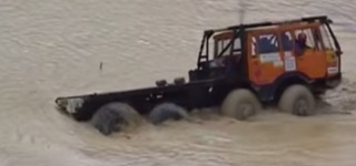 Where Other Sink, Tatra Drives On: Heavy-Duty Truck Tatra 815 Goes Through an Awesome Challenge