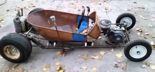 Badass Rat Rod Go Kart Made Up Of Nothing But Scrap Pieces