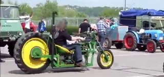 A perfect Combination of Trike and Tractor That Will Flame Up the Streets With Its Unique Style