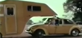 1974 Volkswagen Beetle-Camper Road Test Footage Looks Like a Vintage Movie