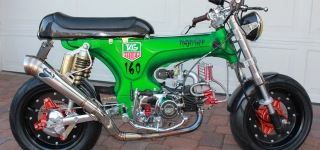 Ken Crites' Self-Built Custom Monkey Bike Café Racer Based on 1970 Honda CT70