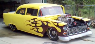 Blown 540ci Powered 1955 Chevrolet Does the Craziest Burnouts Ever!!!