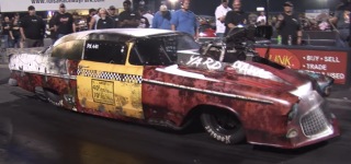 Gangsta 1955 Chevy Pro Mod is One Sick Automobile Performing an Awesome Ride