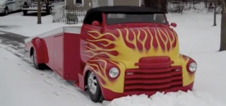 Excellent Looking 1948 COE Street Rod Plows Snow Like a Boss!