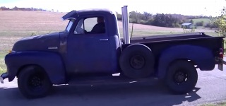 353 Detroit Diesel Powered 1951 Chevy Pickup Drives on the Road So Smoothly