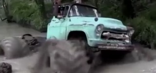 Old Chevy Truck is Turned into a Cool Monster Truck with Gigantic Tires