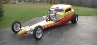 Matchless V8 Powered Dragster Street Rod Has Some Fine Details