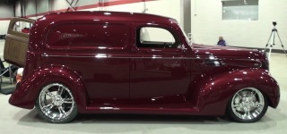 1939 Ford Delivery Custom Restomod Looks Gorgeous in Burgundy Paint!