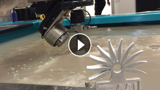 Oddly Satisfying Compilation Of Waterjet Cutting Process