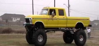Fantastic Ford Truck Not Slammed to the Ground but Lifted to the Sky!