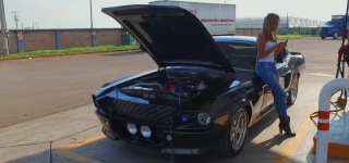 Every Man's Dream: 1968 Ford Mustang Eleanor Driven by a Very Beautiful Lady