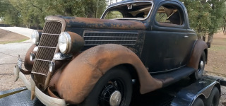 1935 Ford 3W Coupe Sitting Since 1958