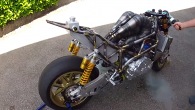 700cc 2 Strokes 3 Cylindre Homemade Yamaha Engine Motorcycle!