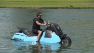 Gibbs Amphibious Motorcycle Switches to JET-SKI Mode in Less Than 5 Seconds!