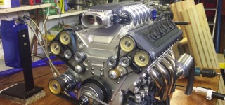Keith Harlow's Absolute Masterpiece: Nicely Built Fuel Injected 1/3 Scale V10 Model Engine