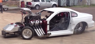Australia's Incredibly Sick Top Fuel Mustang Has Motor Making 6,000Hp