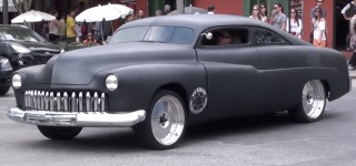 Stunning Full Custom Deluxe Matte Black 1951 Ford Mercury with a Breath-Taking Air Suspension Setup