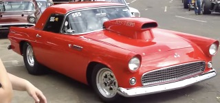 1955 Ford Thunderbird Does the Craziest Burnouts