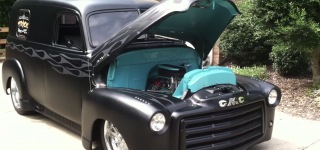 1950 GMC Panel Truck in Matte Black Paint Fascinated with Its Charisma