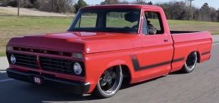 The World's Reddest and the Baddest Ford F-100 by On The Ground Designs