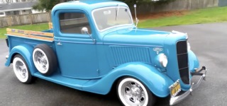 Chevy 350 V8 Powered 1936 Ford Pickup Looks Sounds and Drives Fantastic!