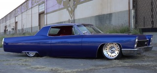 Perfectly Slammed 1967 Sinister Cadillac Performs Some Insane Burnouts and Slides