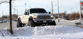 Useless or Cool? Ford F-350 Pickup Truck With 54 Inch Gigantic Tires