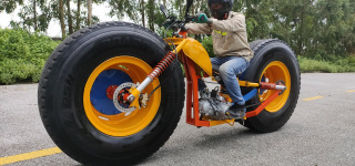 Build A Motorbike From Truck Wheels