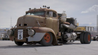 &quot;Mad Max&quot; Rat Rod V12 Diesel 1948 COE Dump Truck With Hidden Motorcycle