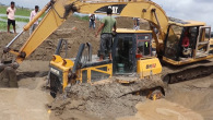 Big Bulldozer Stuck In Deep Sand