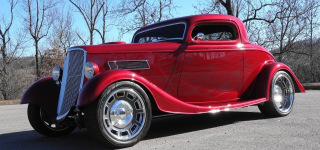 Customized 1933 Ford Street Rod With Supercharged Flathead V8