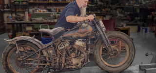 Wrecked and Rusted Junkyard Motorcycle Sitting 60 Years!
