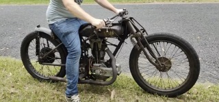 A Quick Ride on a 1927 AJS Special Motorbike